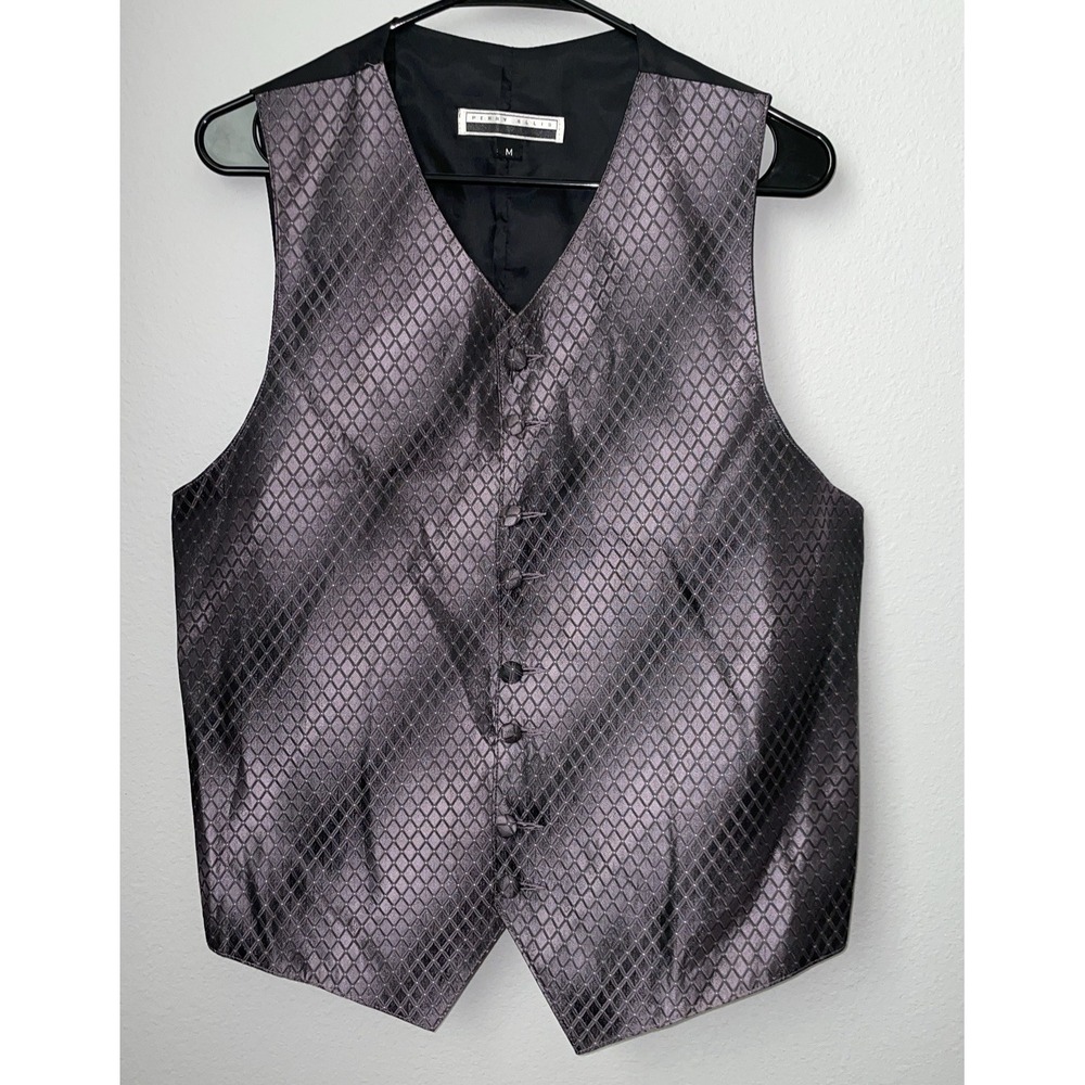 Perry Ellis‎ Stretch Tux Wedding Vest Men's Medium Purple